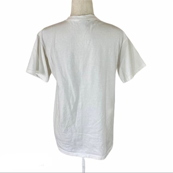 Funny graphic white cotton t-shirt top, Women's medium conservative feminist tee - Picture 3 of 4